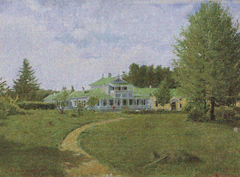 Автор Я.П. Полонский. Усадебный дом И.С.Тургенева. 1881.