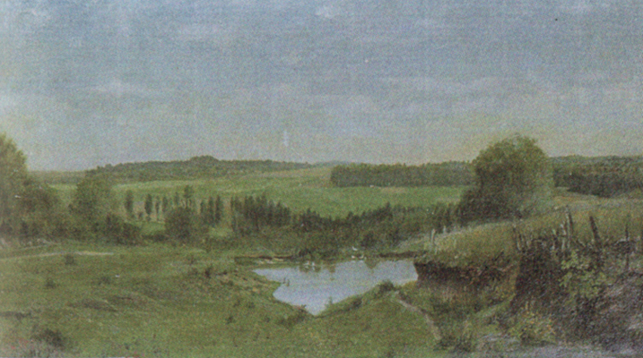 Автор Я.П. Полонский. Спасское-Лутовиново. Поповский пруд. 1881.